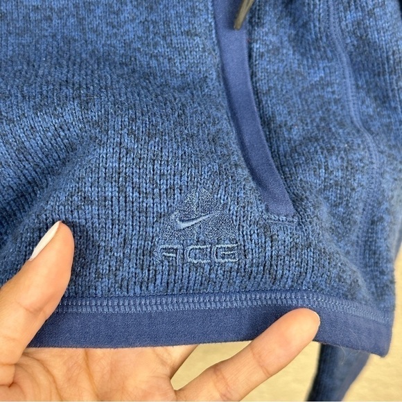 Nike ACG Blue Zip Front Fleece Long Sleeve Jacket Size Medium Women - Picture 9 of 13